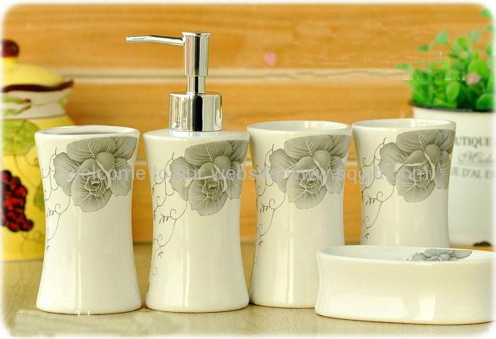 ceramics handpaint bathroom set 2