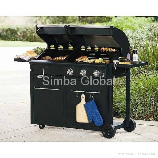 Charcoal + Gas Barbecue 