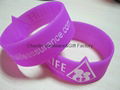 promotional wide silicone bracelet
