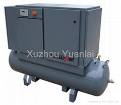 Tank-mounted Screw Air Compressor