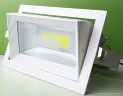 retangular cob led downlight recessed mounting