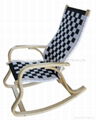 wooden rocking chair with cushion 3