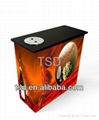 Portable MDF promotional desk table with ice bucket for drinks