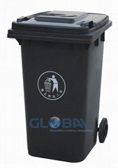 plastic garden trash bin 120 liter