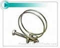 double wire hose clamp