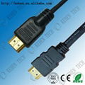 1.4V 19Pin 24K gold plated general HDMI cable 4