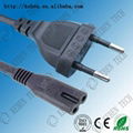 VDE 2pin 250V european power plug adapter  1