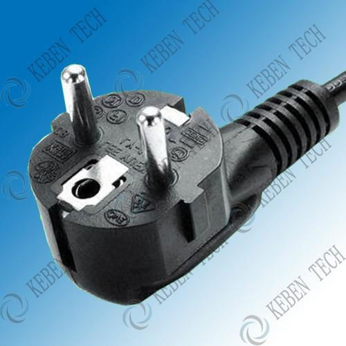 VDE 2pin 250V european power plug adapter  3