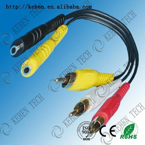 3RCA stereo digital audio cable for CD player 2