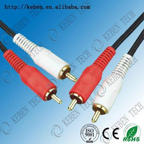 3RCA stereo digital audio cable for CD player 3