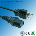 6FT USA 3pin NEMA 5-15P power plug