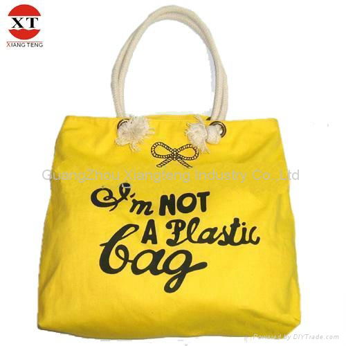 Eco-friendly canvas tote bag