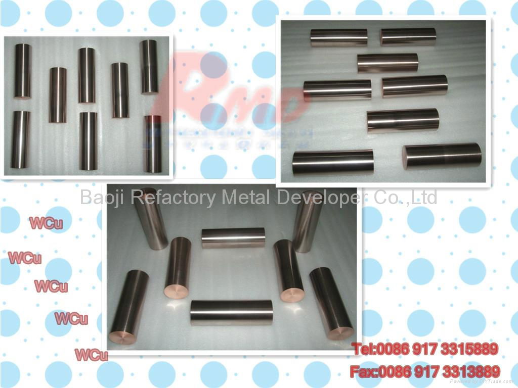 High quality tungsten copper alloy bar(WCu) 