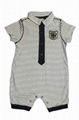 Eliane et Lena Black Striped Romper 1