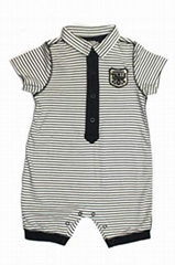 Eliane et Lena Black Striped Romper