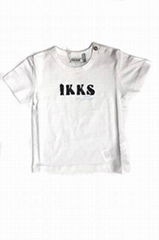 White "IKKS" Tee