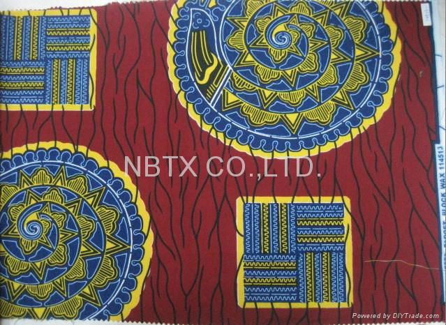 Real wax africain printed fabric  24*24  72*60 46"/47" 5