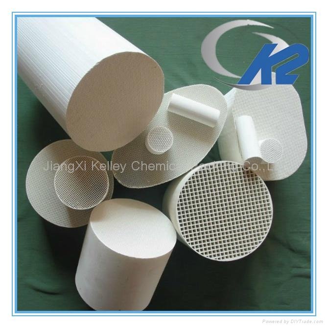 Honeycomb ceramic for car exhaust gas purifier or RTO Heat treatment