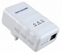 Mini size 200Mbps Wallmount PLC adapter