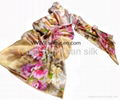 digital print silk scarf