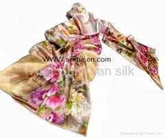 digital print silk scarf 