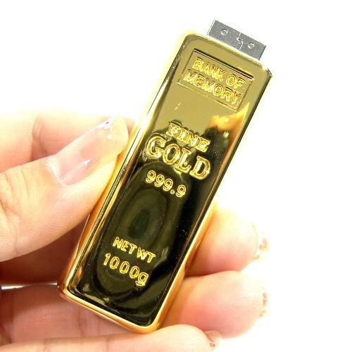 wholesale high quality gold usb flash drive 128GB