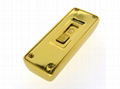 wholesale high quality gold usb flash drive 128GB 3