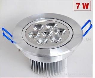 7W high power recessed Led downlight ceiling light CE&RoHS