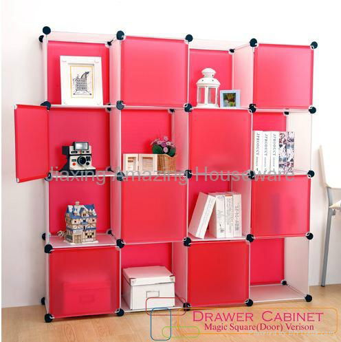 Shoe Plastic Storage Cube Shelves