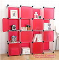 Shoe Plastic Storage Cube Shelves 1