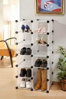 Shoe Plastic Storage Cube Shelves 5