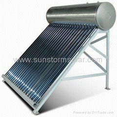 Environmental storm-styled solar water heater