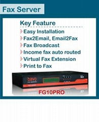 All in one fax2email hardware fax server(FG10)