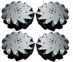 A set of 254mm(10inch) steel body mecanum wheel (4 pieces)14141