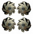 A set of 60mm LEGO compatible Mecanum Wheels (4 pieces) 14144  1