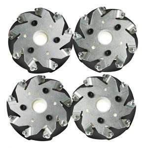 A set of (4 inch) 100mm mecanum wheels (4 pieces) 14094 