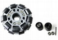 (4 inch) 100mm Double Nylon-Rubber Omni wheel w/Bearing Rollers 14041  1