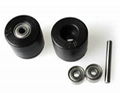 (4 inch) 100mm Double Nylon-Rubber Omni wheel w/Bearing Rollers 14041  3