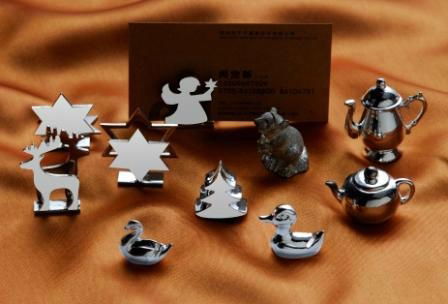 SILVER-PLATED PLACE CARD HOLDERS