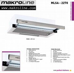 CHROME FRONT PANEL RANGE HOOD 