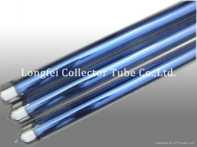 Single coating layer solar evacuated tube