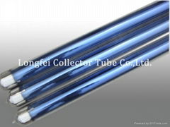 Single coating layer solar evacuated tube