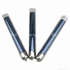 Single coating layer solar evacuated tube for family use