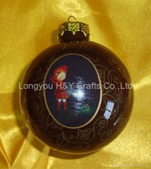 printed christmas ball