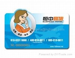 special size of membership promotion card