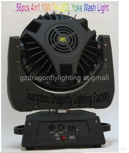 56pcs x10 4-in-1 Tri-LED led moving head Beam Light with Zoom  2
