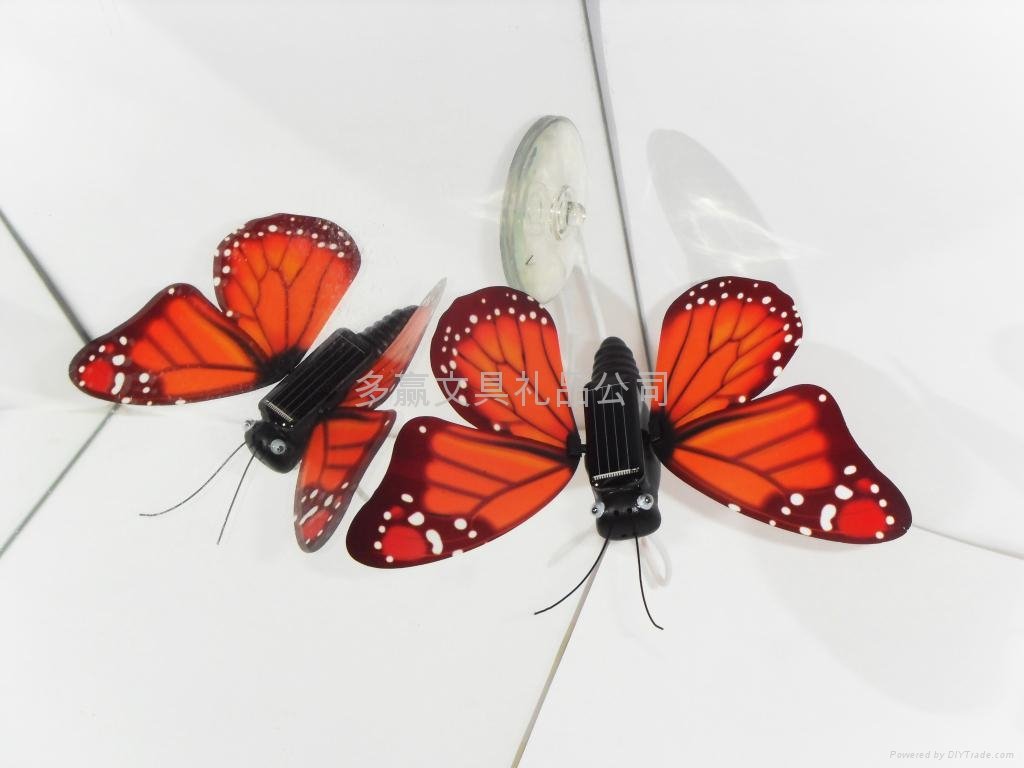 solar living butterfly toy