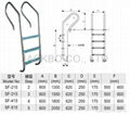 swimming pool stainless steel 304 3 steps ladder 2