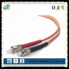 Low insert loss  multi-mode ST fiber optic patch cord