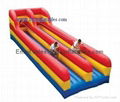 Excited inflatable bungee run various sizes